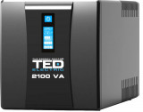 UPS 2100VA 1200W cu Stabilizator si Management, 2x Schuko, Ecran LCD si 2x Acumulator 12V 9Ah, TED Electric, Oem