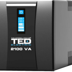 UPS 2100VA 1200W cu Stabilizator si Management, 2x Schuko, Ecran LCD si 2x Acumulator 12V 9Ah, TED Electric