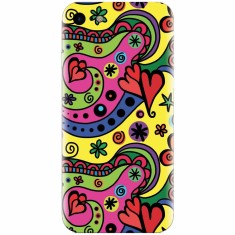 Husa silicon pentru Apple Iphone 6 Plus, Heart Color