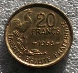 P1. Franta 20 Francs 1953 stare foarte buna **