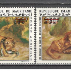 Mauritania.1974 Posta aeriana:175 ani nastere E.Delacroix-Pictura supr. SM.37