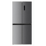 Side by side Beko GNO46624MXPN, 466 l, 4 usi, Alarma usa deschisa, Afisaj digital, Iluminare LED, Maner integrat, Clasa C