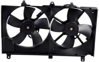 GMV radiator electroventilator Nissan 350Z, 2003-2009, Infiniti G, 2002-2007, G35, motor 3.5 V6, benzina, 335/335 mm; (4 +4) pini foto
