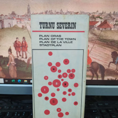 Turnu Severin, Plan oraș, ,text în 4 limbi, Oficiul Național de Turism 1970, 109