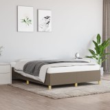 vidaXL Cadru de pat fără saltea, gri taupe, 140x200 cm, textil 347169