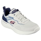 Cumpara ieftin Skechers Bounder 2.0 Andal, Adidasi Barbati, 47.5, Alb/Bleumarin, Pantofi Sport, Memory Foam, Casual, Sneakers, Material Textil