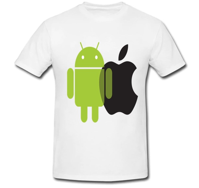 Tricou &quot; IOS and Android logo &quot;