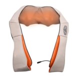 Aparat masaj Complete Neck Massager, bej, pentru relaxare dar si dureri musculare, vibratii intense cu variatii programe si role Shiatsu, viMAG &reg;