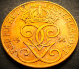 Moneda istorica 5 ORE - SUEDIA, anul 1950 *cod 4228 A