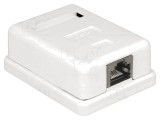 Soclu de perete RJ45 Cat 6 alb