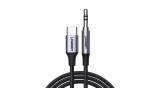 UGREEN CM450 Cablu USB-C - mini jack AUX de 3,5 mm, 1 m (negru)