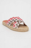 Missoni papuci Harlow femei, culoarea bej, M28_002