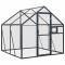 Voliera de pasari, antracit, 1,79x2x1,85 m, aluminiu
