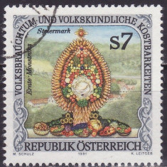 Austria 1991 - Folclor 1v.stampilat,perfecta stare(z)