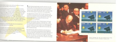 Irlanda.1992 Piata Comuna Europeana carnet SI.50 foto
