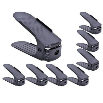 Set 6 x Suport organizator pentru incaltaminte cu 3 nivele reglabile pe inaltime foto