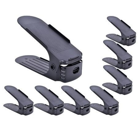 Set 6 x Suport organizator pentru incaltaminte cu 3 nivele reglabile pe inaltime