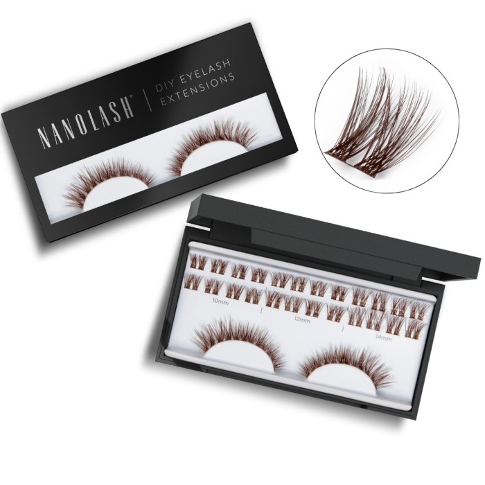 Gene false maro &icirc;n cluster pentru aplicare DIY acasă Nanolash FANTASY 36 buc