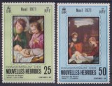 New Hebrides Fr 1971 - Crăciun, picturi, arta, serie neuzata