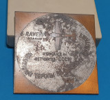 Medalia Aviatie Aeroclub Campionat European Ravena - CCCP medalie veche in cutie