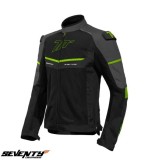 Cumpara ieftin Geaca (jacheta) barbati pentru scuter - motocicleta Racing vara Seventy model SD-JR60 Thunder culoare: negru/gri/galben fluor Negru/gri/galben fluor S