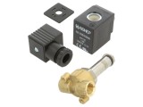 Ventil electromagnetic G 1/4 AIGNEP 2/2 NC 24VDC FKM alamă