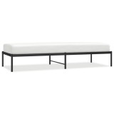 Cumpara ieftin Cadru pat metalic, negru, 80x200 cm