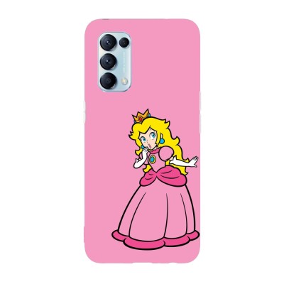 Husa compatibila cu Oppo A55, Viceversa, model Princess Peach Super Mario, Silicon, TPU foto