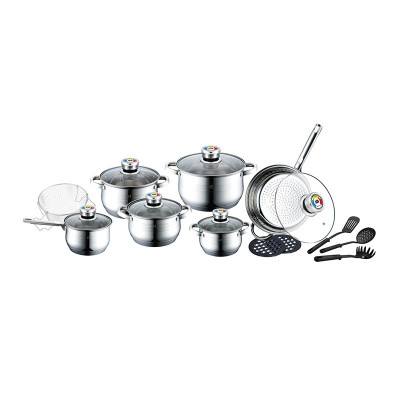 Set cratite Herenthal, 18 piese, inox, 16-24 cm, Argintiu foto