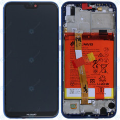 Huawei P20 Lite (ANE-L21) Capac frontal modul display + LCD + digitizer + baterie klein blue 02351XUA 02351VUV