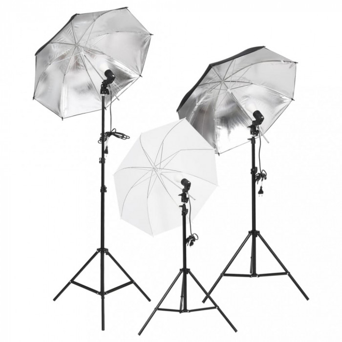 Kit lumini studio foto cu trepiede si umbrele GartenMobel Dekor