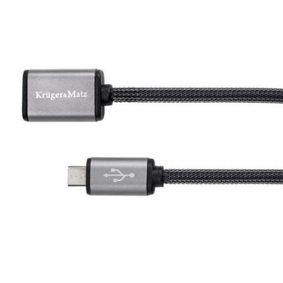 Cablu de date/incarcare Kruger&amp;amp;amp;Matz, USB mama - micro USB tata, 1 m foto