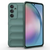Husa pentru samsung galaxy a35 5g, antisoc, margini cu striatii, design minimalist, green