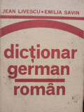 Jean Livescu - Dictionar german - roman (1982)