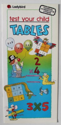 TEST YOUR CHILD TABLES , NATIONAL CURRICULUM LINKED , 1992 foto