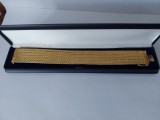 Bratara Lata Unisex Placata cu Aur