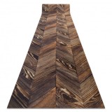 Traversa anti-alunecare DIGITAL - FRENCH CHEVRON Heringă maro / bej, 65 cm