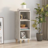 vidaXL Servantă, gri beton, 34,5x32,5x90 cm, lemn compozit