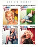 Guineea-Bissau 2014: Marilyn Monroe - Set Complet, Colita + Bloc MNH, Timbre Straine, Nestampilat
