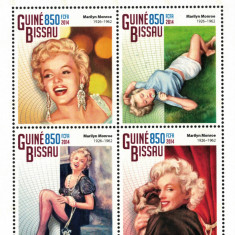 GUINEEA-BISSAU 2014 - Marilyn Monroe/ set complet - colita+bloc MNH