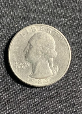 Moneda quarter dollar 1983 USA foto