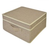 Cutie Depozitare, Bej, 30x30x16cm, Capac, Oem
