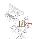 Furtun intercooler, supraalimentare Ford Mondeo 2000-2007, diametru 44/52 mm, cauciuc, RapidAuto 3218PT-2