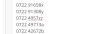 Cartele prefix 0722