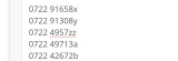 Cartele prefix 0722