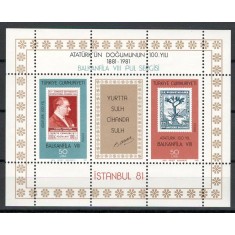 Turcia 1981 2574/75 bl 20 MNH - Expozitia de timbre BALKANFILA VIII (I)