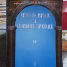 STUDII DE ISTORIE A FILOSOFIEI UNIVERSALE VOLUMUL XV