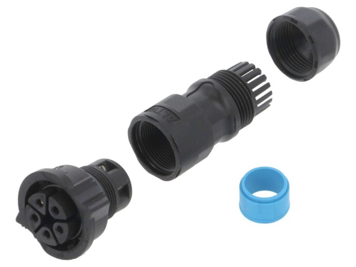 Conector circular mamă 5 pini IP68