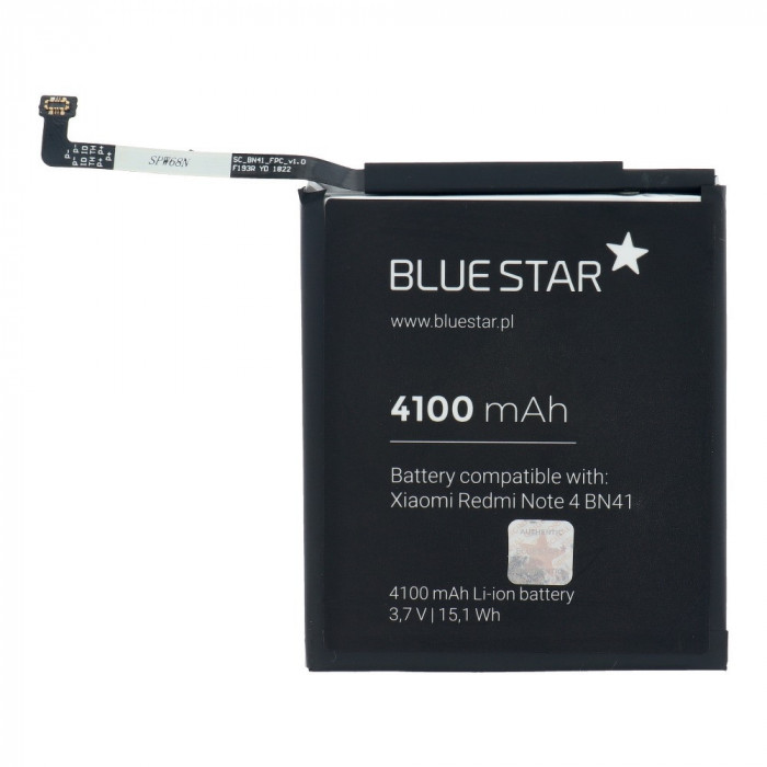 Acumulator XIAOMI Redmi Note 4 (4100 mAh) Blue Star