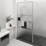 Cumpara ieftin Paravan duș walk-in cu raft crom 115x195 cm sticlă ESG/aluminiu